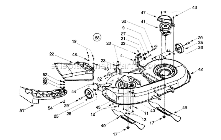 Page B Diagram and Parts List for 13AX604G402 1999 Yard Man Lawn Tractor